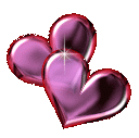 Gif animé coeurs roses